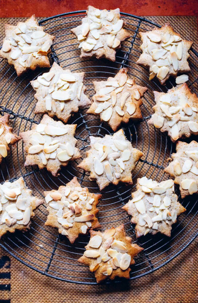 Christmas almond star biscuits recipe