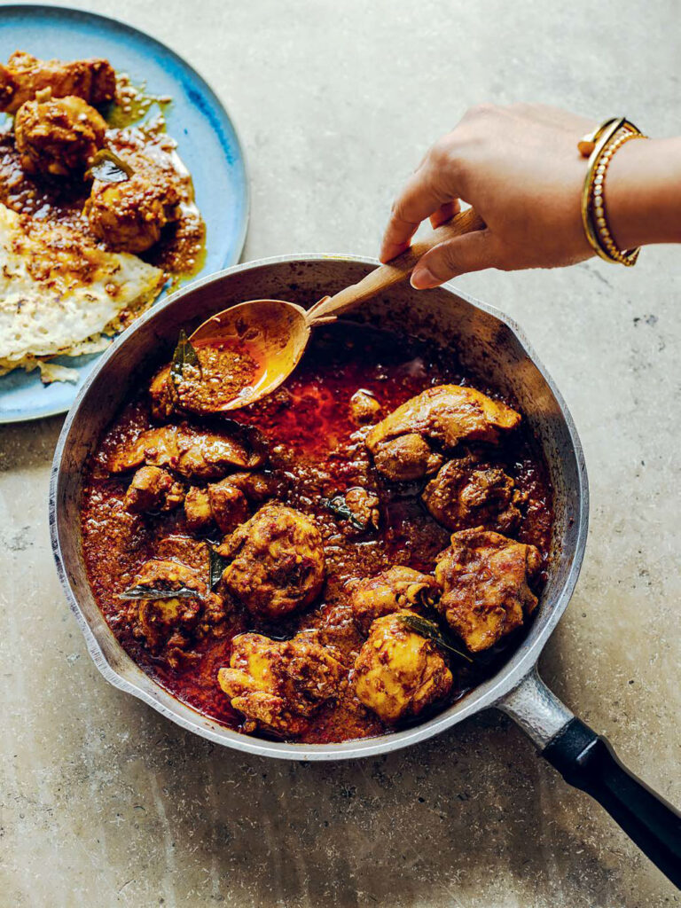 Maunika Gowardhan Spiced chicken curry